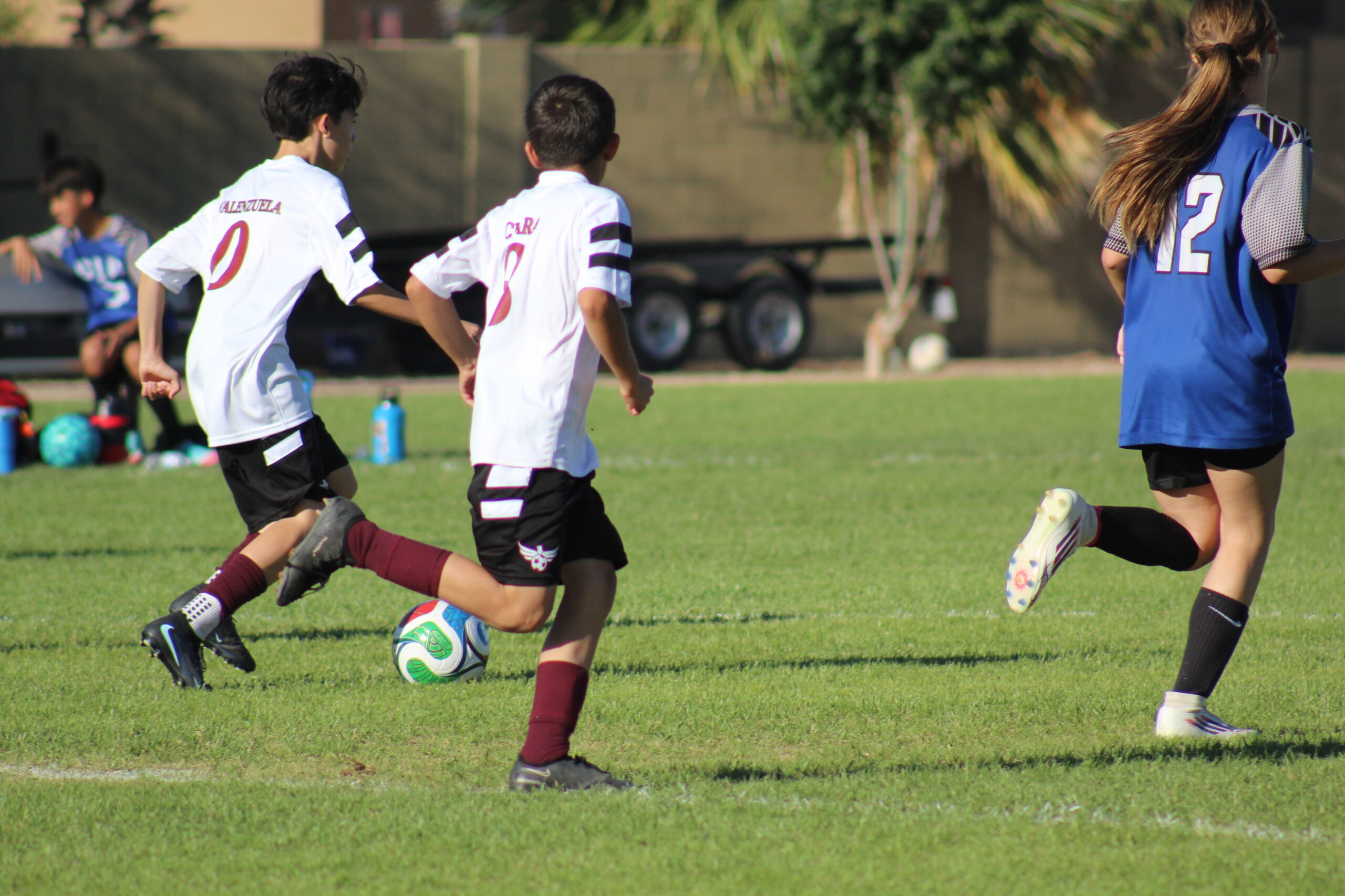 ADS student athlete competing on the field