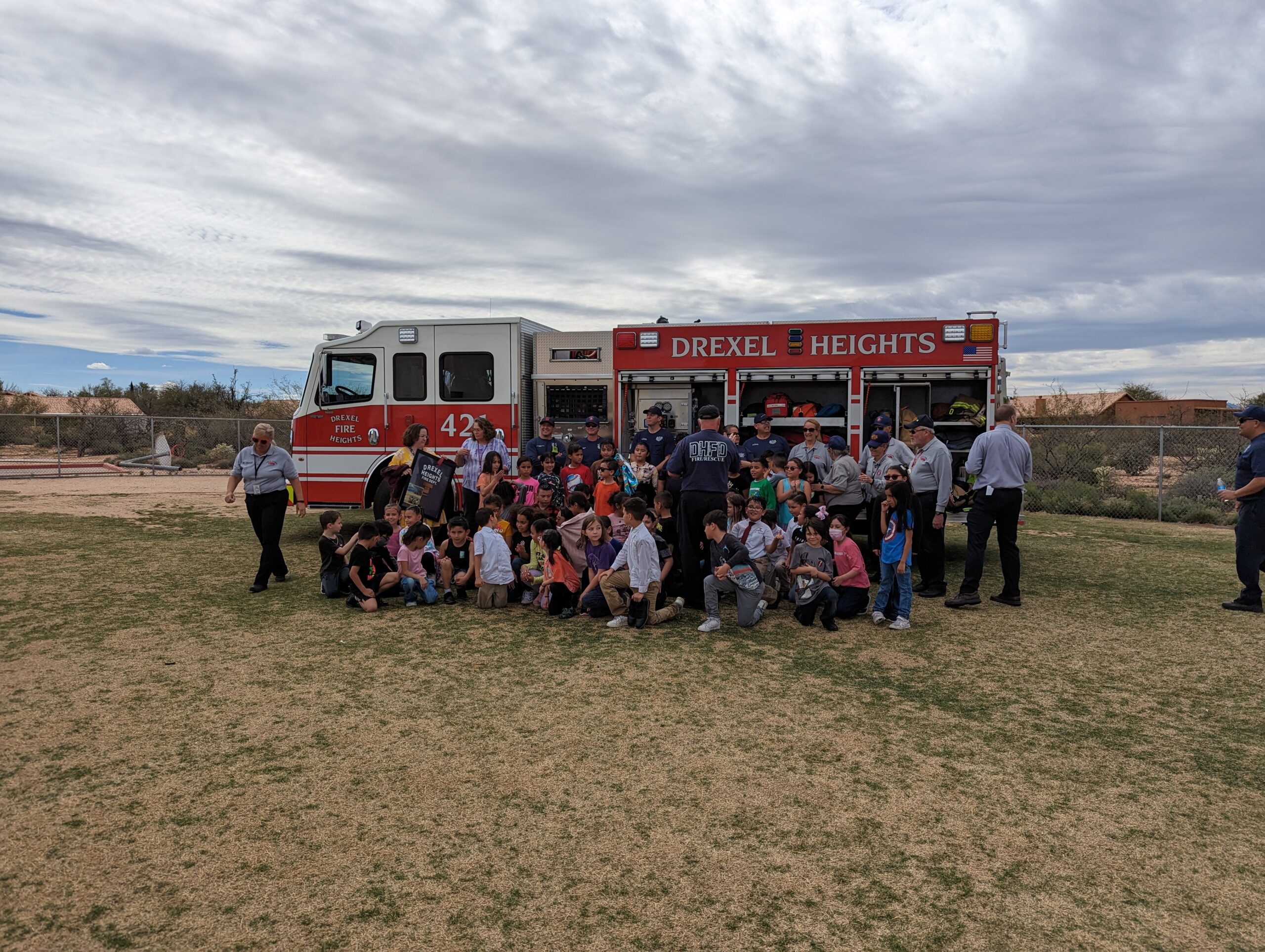 Academy Del Sol teacher working with K-8 students at our Tucson charter school
