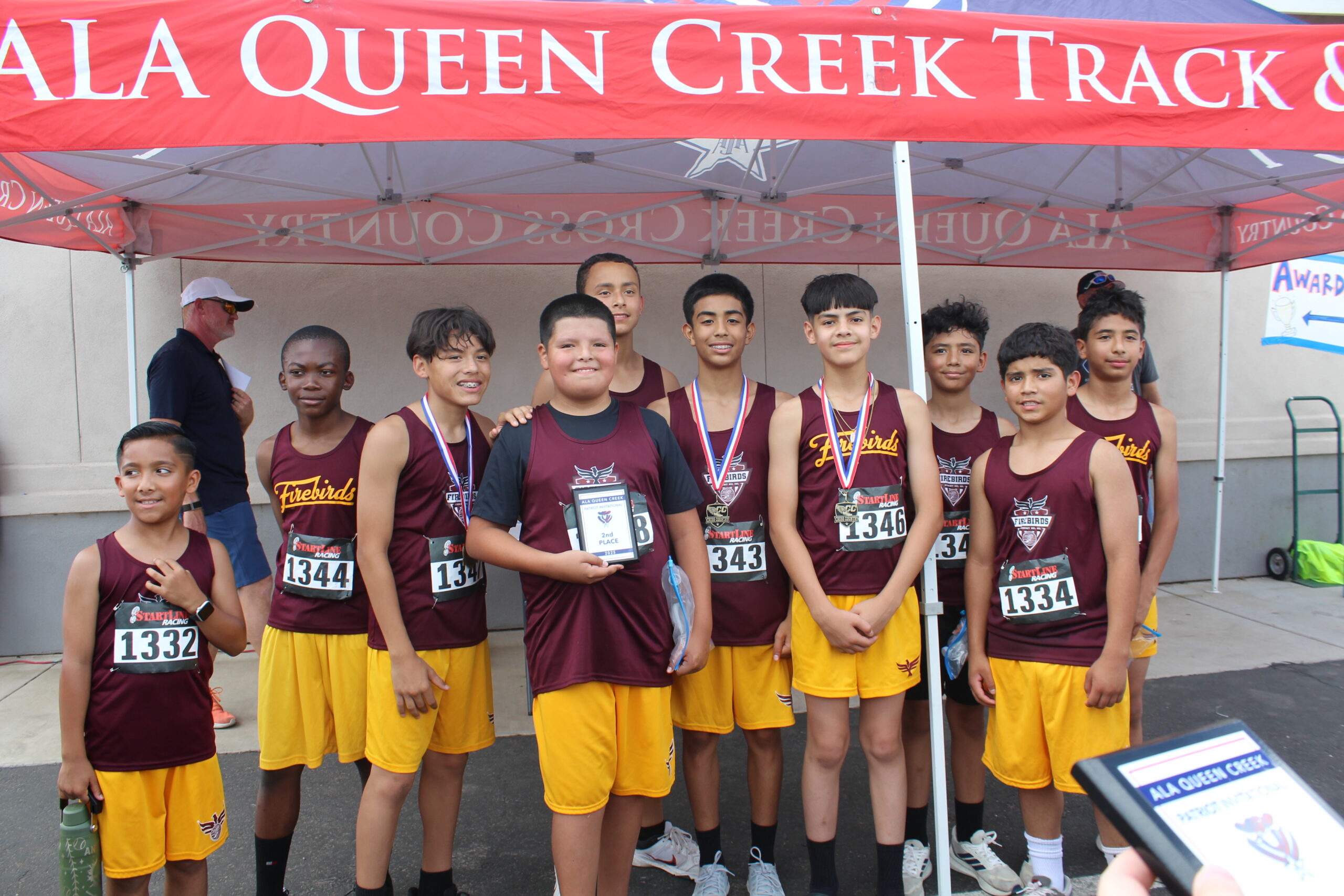 Academy Del Sol cross country runner competing at a Tucson K-8 meet